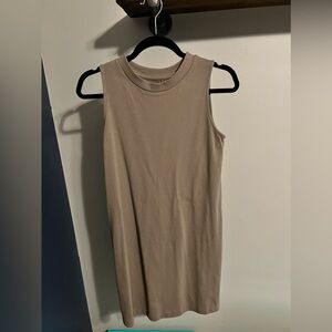 brown t shirt dress